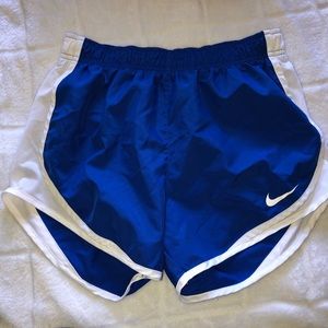 Blue Nike shorts